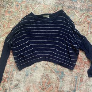Wide Cropped Knit Sweater